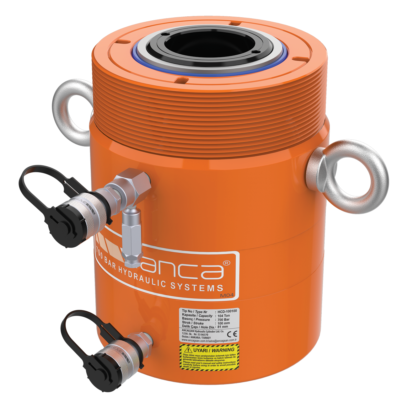 Double Acting, Hollow Cylinders HCD