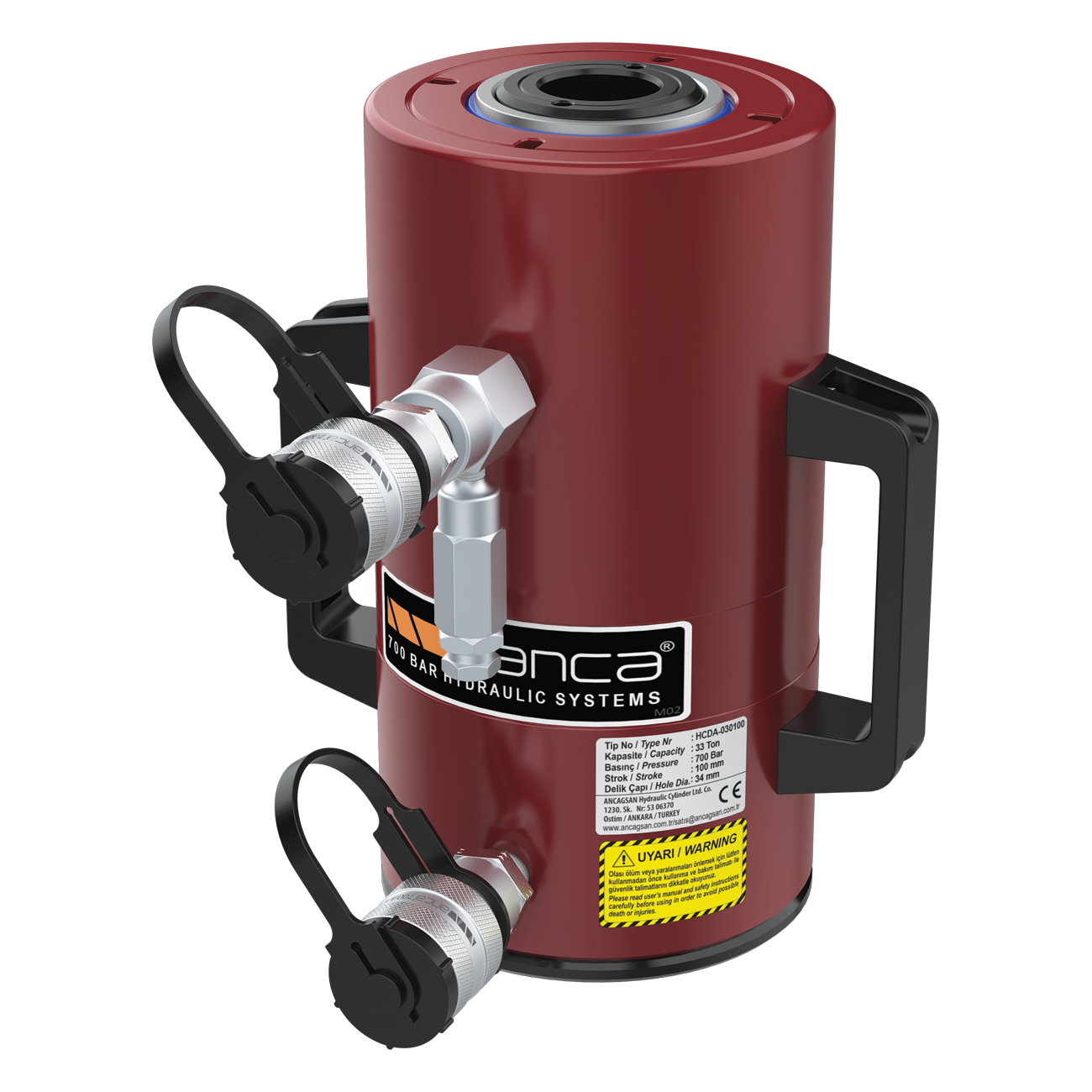 Double Acting, Aluminium, Hollow Cylinders HCDA