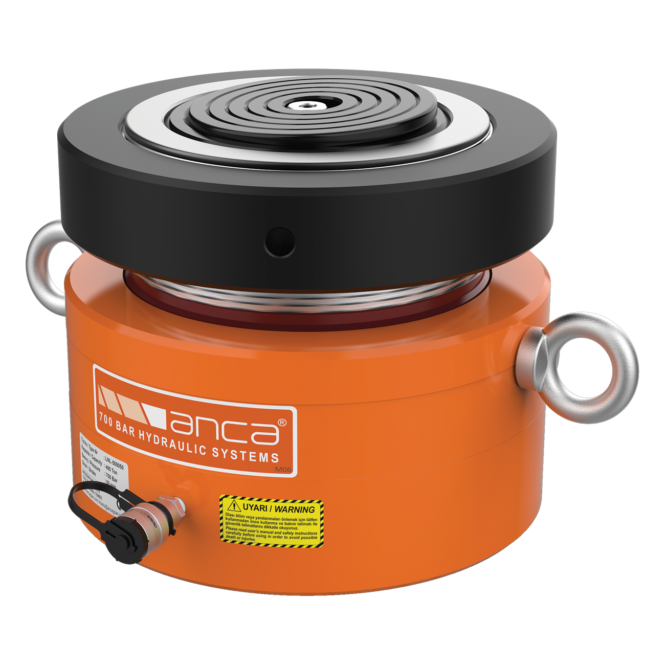 Single Acting, Load Return, Lock Nut, Tilting Saddle, Low Profile Cylinders LNL