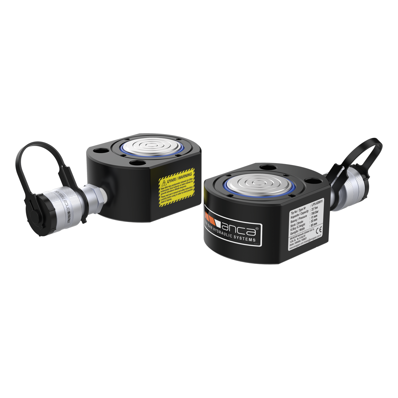 Single Acting, Spring Return, Low Profile Cylinders LPS