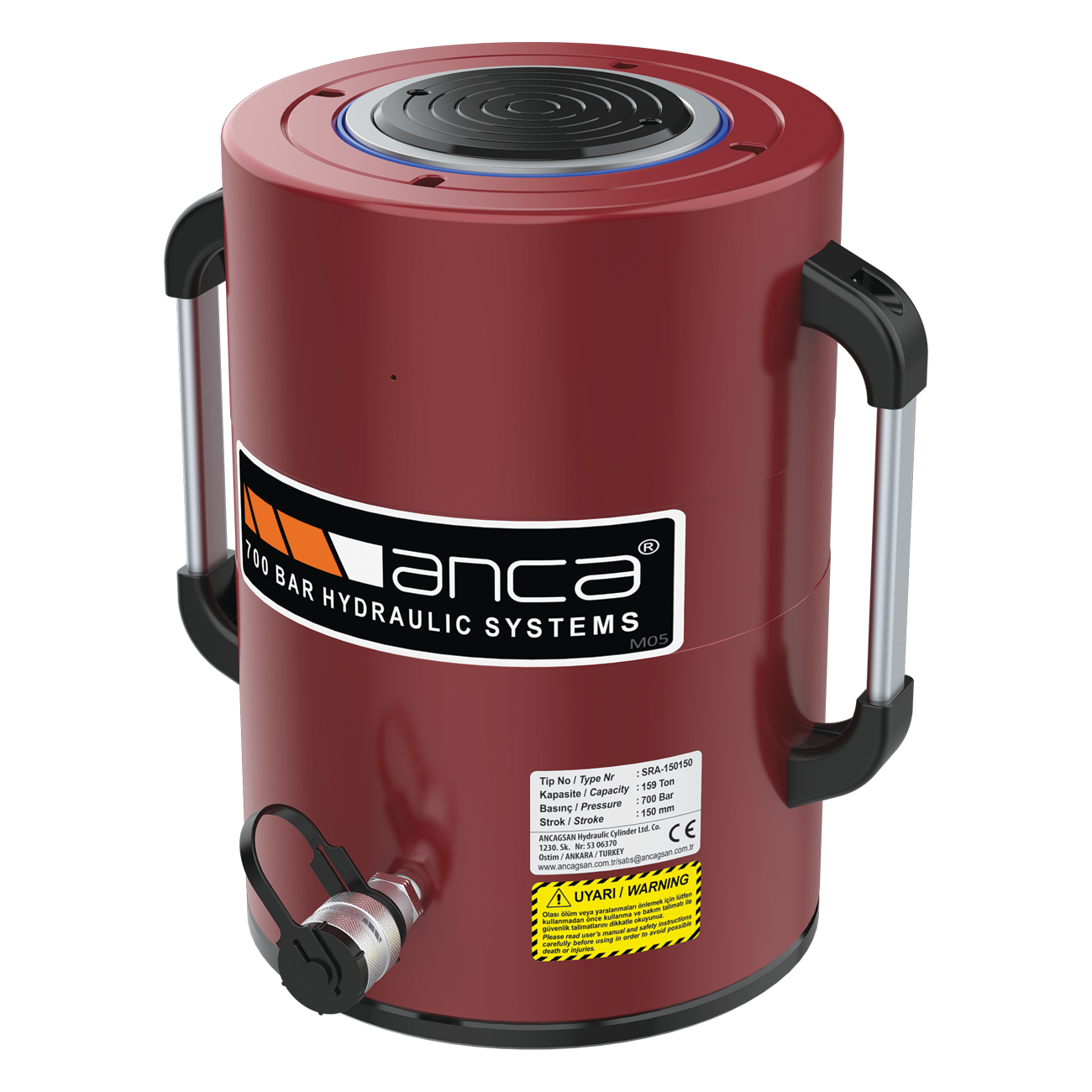 Single Acting, Spring Return, Aluminium Cylinders SRA